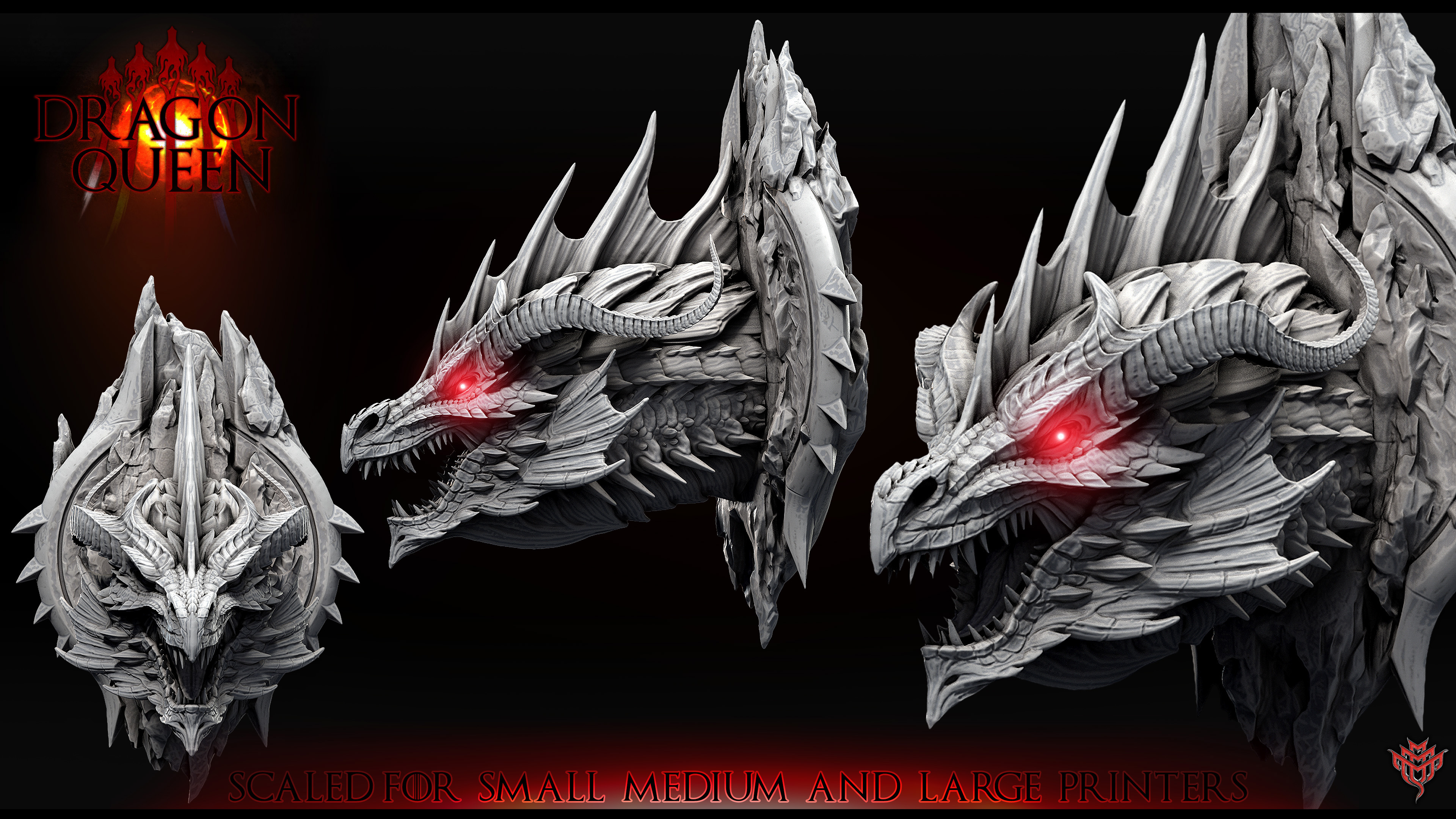 Red Dragon (Mounted Head 1 of 5 prismatic dragons)